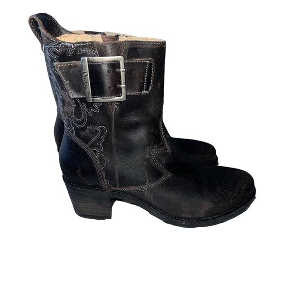 Olukai Buckle Boots Heels Shoes Women’s 6.5 - Picture 1 of 11